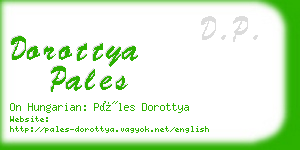 dorottya pales business card